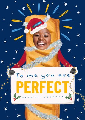 To Me You Are Perfect Photo Upload Christmas Card