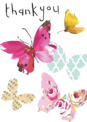 Butterfly Thank You Card