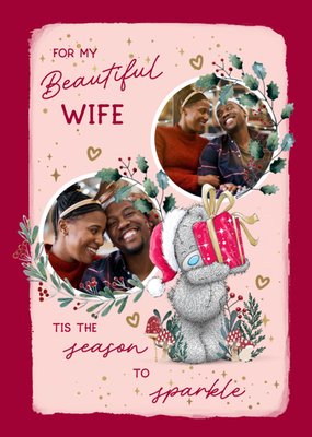 Tatty Teddy Beautiful Wife Photo Upload Christmas Card
