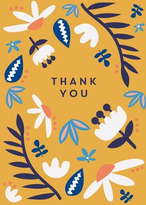 Thank you Floral Card