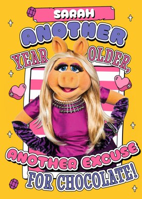 The Muppets Another Year Older Miss Piggy Birthday Card
