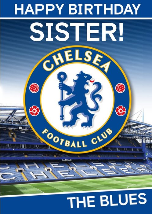 Chelsea FC You Blues Brother Birthday Sister Card