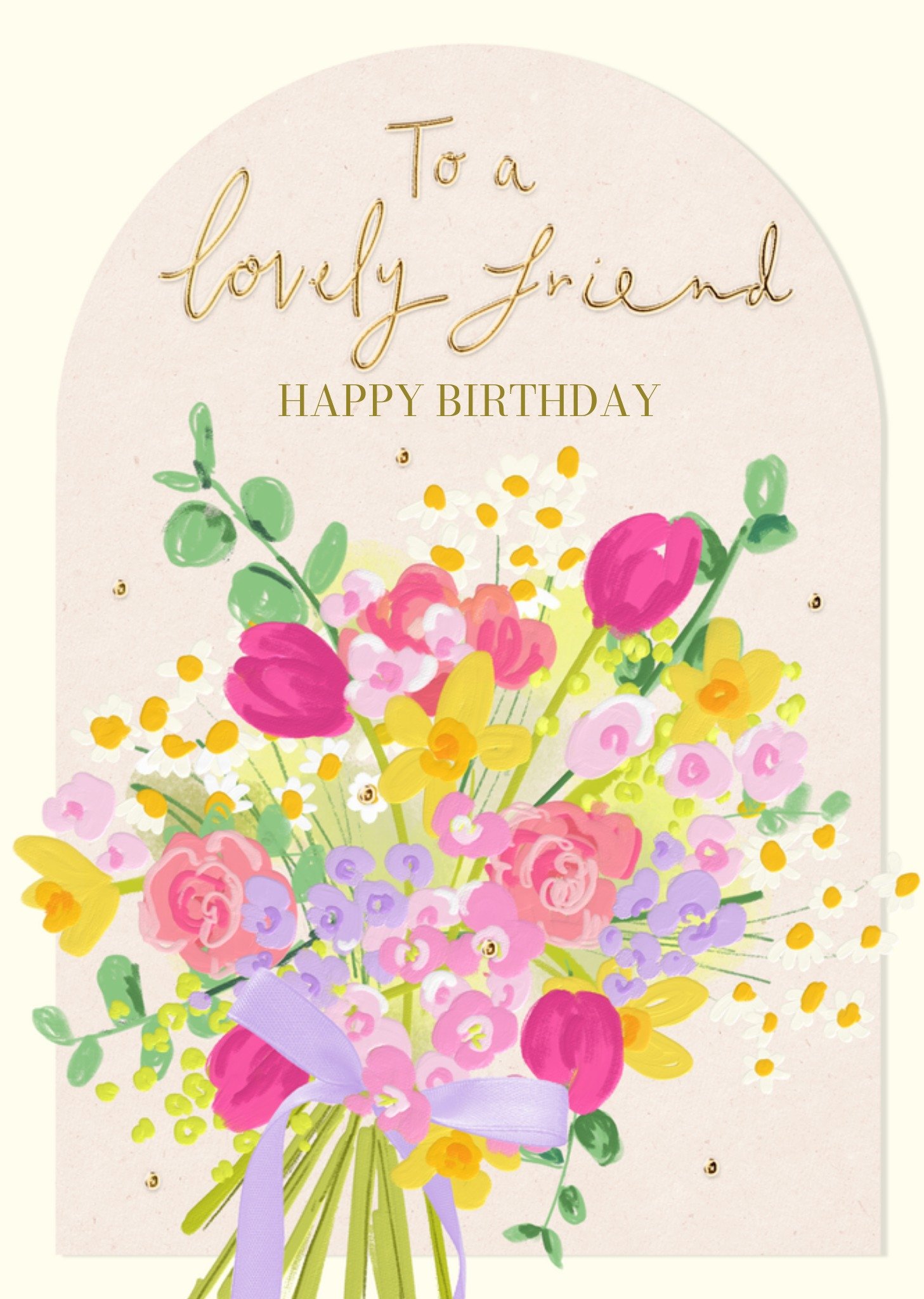 Moonpig To A Lovely Friend Birthday Card