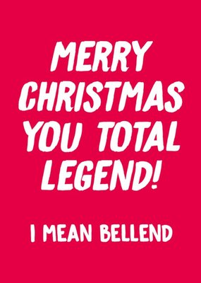 Dean Morris Merry Christmas You Total Legend Christmas Card