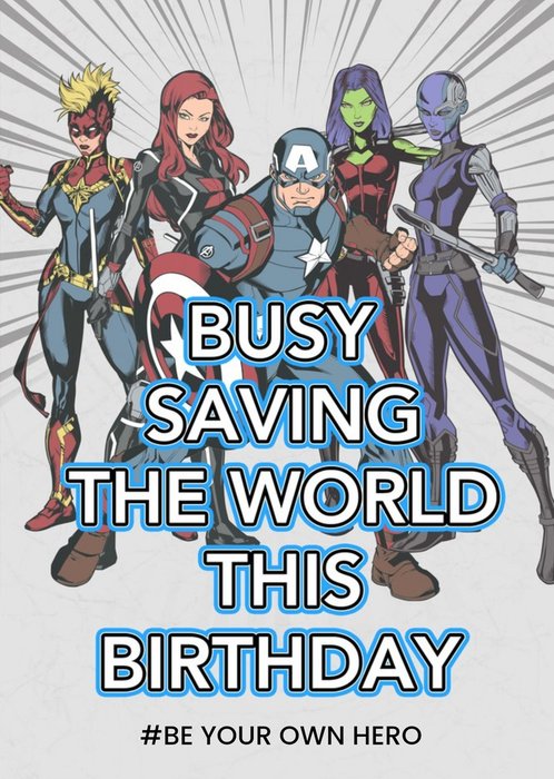 Marvel Comics Be Your Own Hero Birthday Card