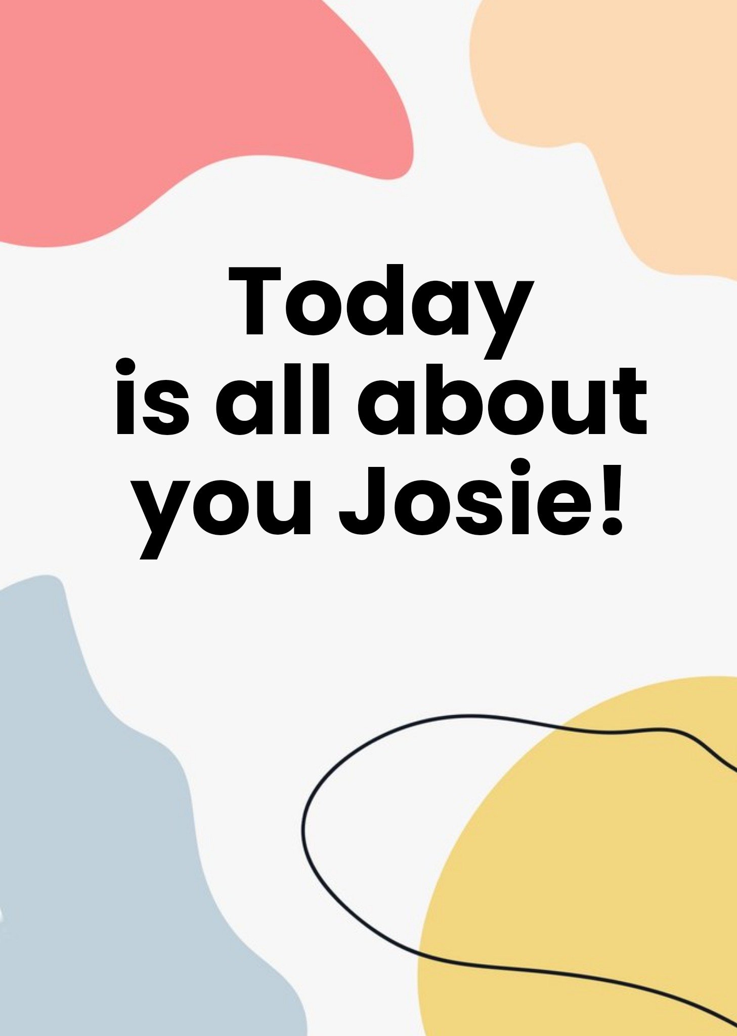 Moonpig Today Is All About You Customisable Card