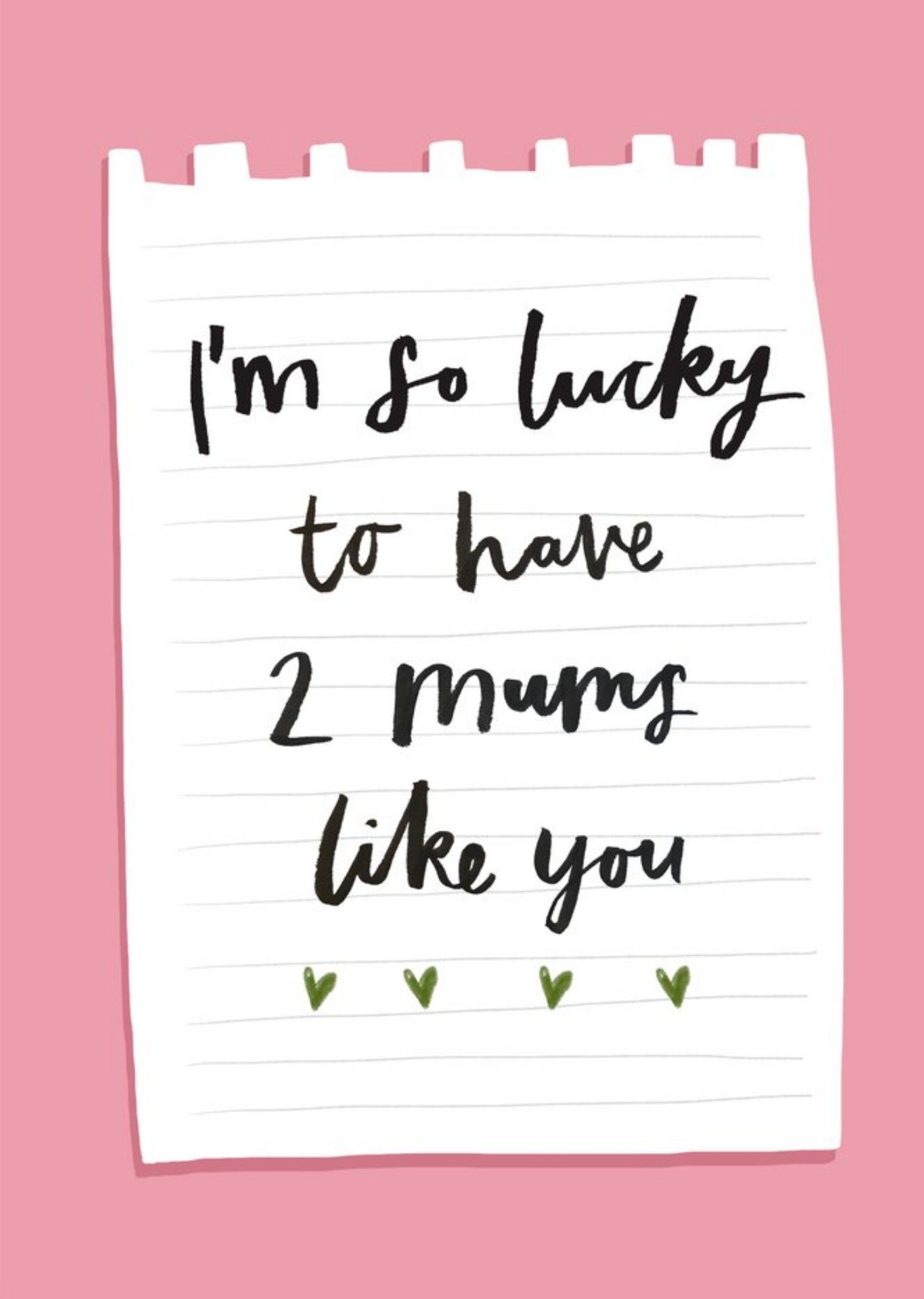 Moonpig Sweet Sentiments Chloe Allum Notepad Mother's Day Card