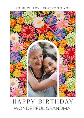 V&A Vintage Photo Upload Birthday Card