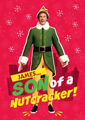 Elf Son Of A Nutcracker Christmas Card