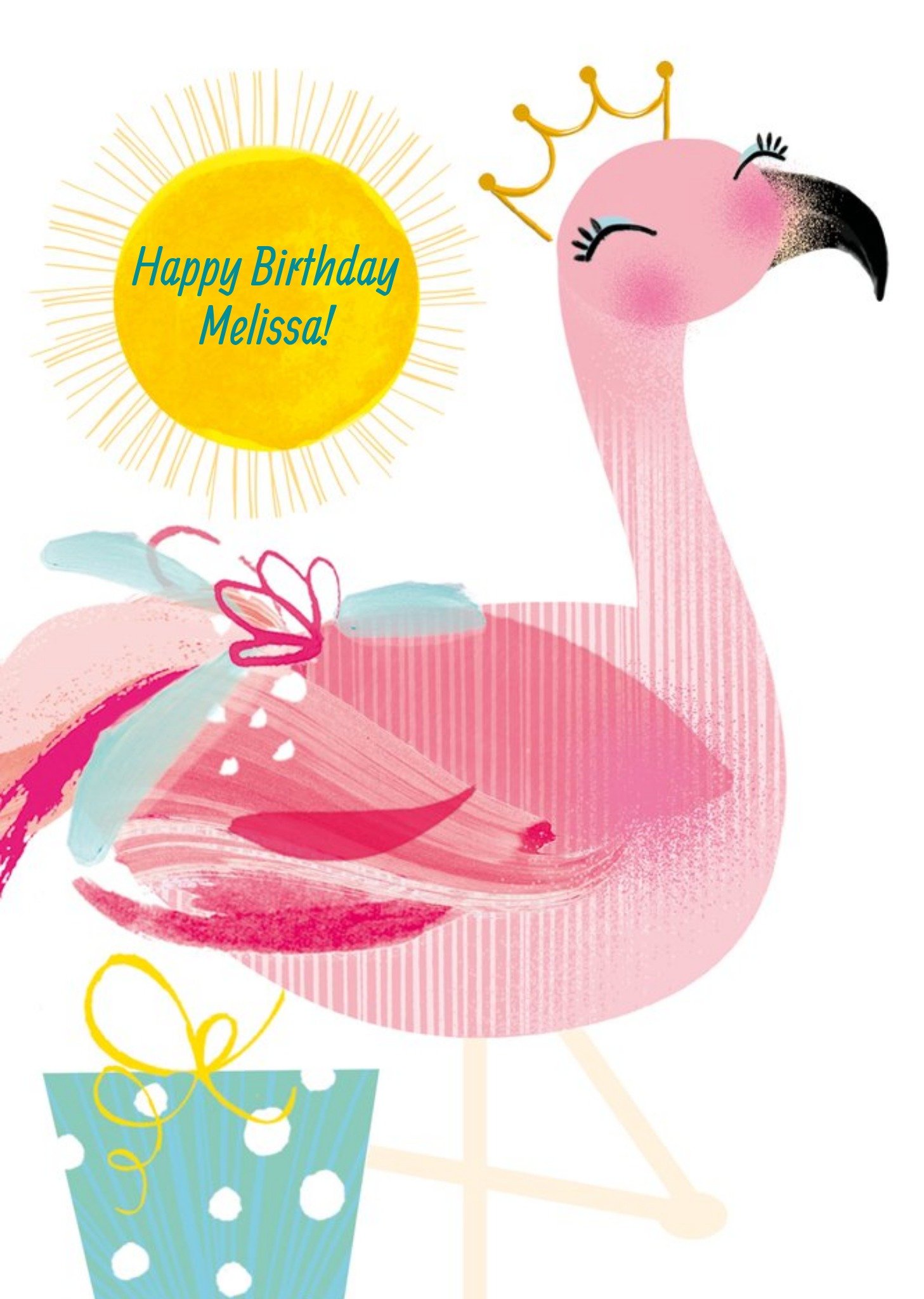 Moonpig Fabulous Flamingo Happy Birthday Card