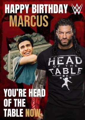 WWE Photo Upload Birthday Card