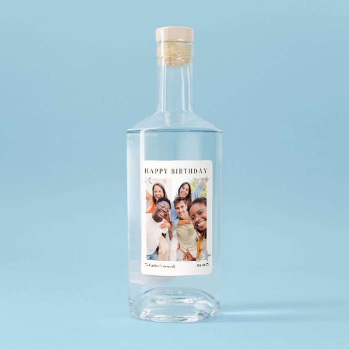Personalised Photo Happy Birthday Vodka 