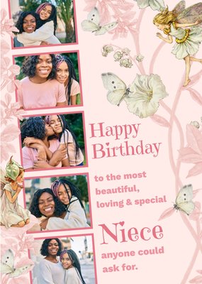 Flower Fairies Photo Upload Birthday Card