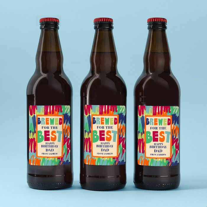 Personalised Brewed For The Best Lager Trio 3x500ml