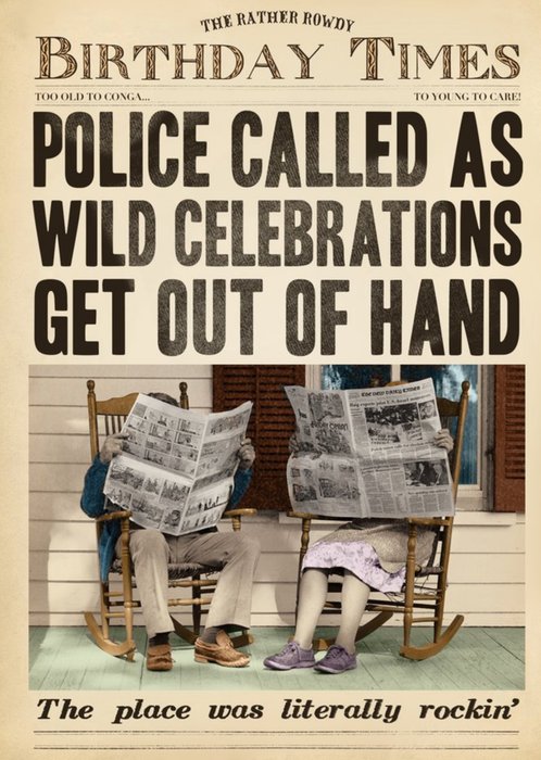 Living Legend - Newspaper Birthday Card