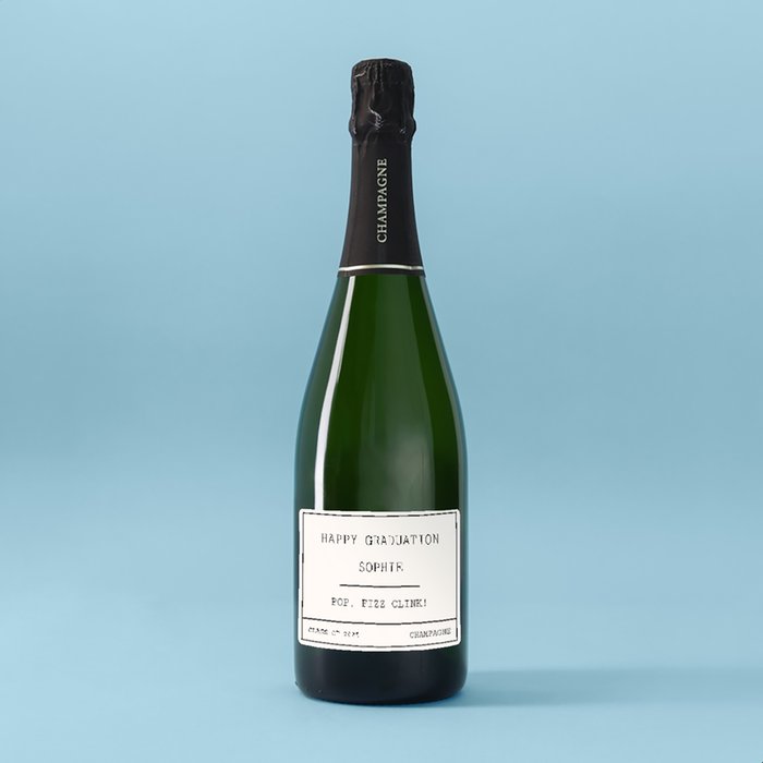 Happy Graduation Personalised Champagne 75cl
