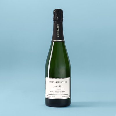 Happy Graduation Personalised Champagne 75cl