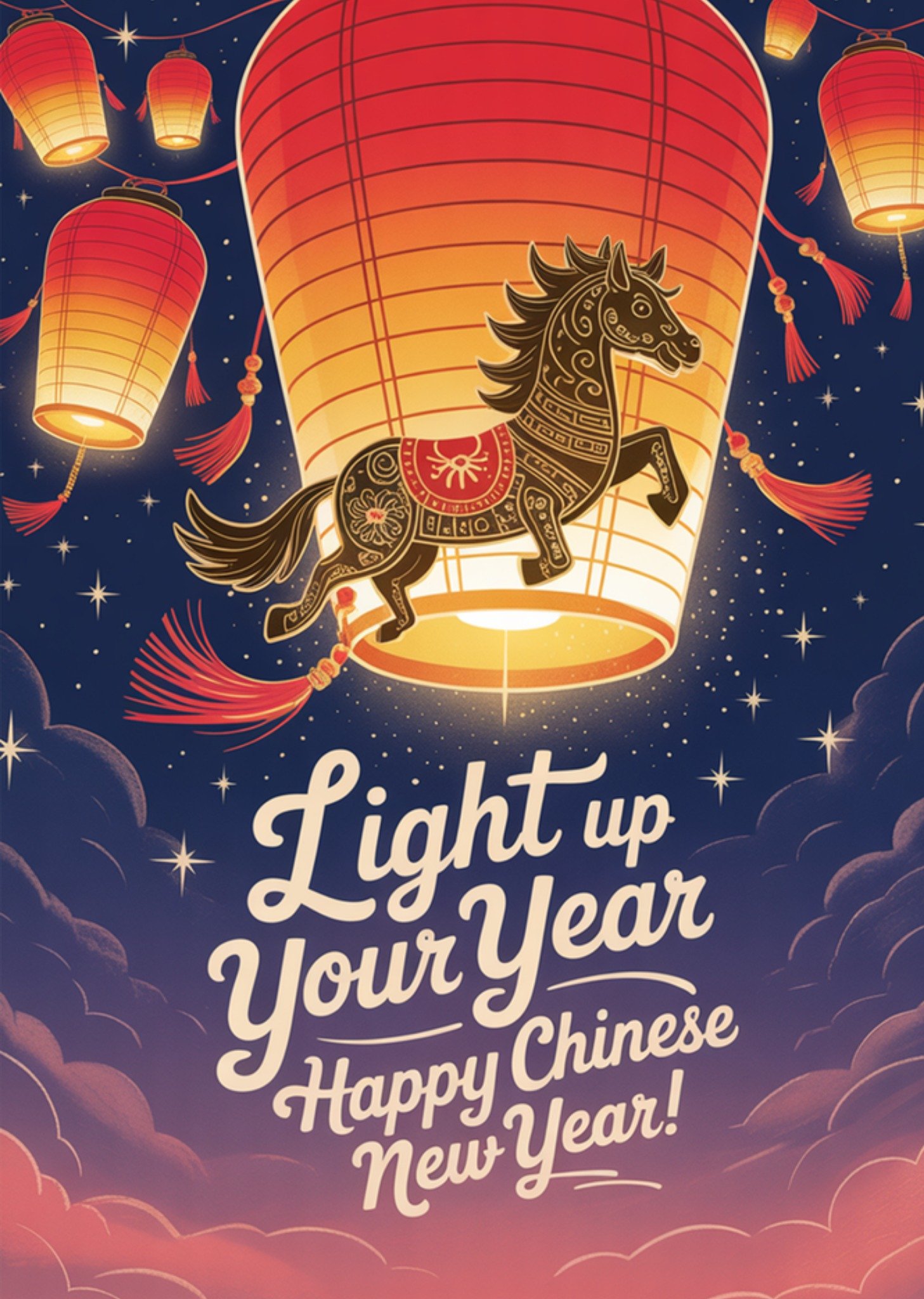 Moonpig Light Up Your Year Happy Chinese New Year Card