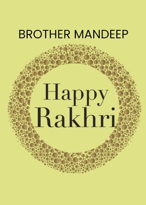 Abstract Pattern Illustration Happy Rakhri Card