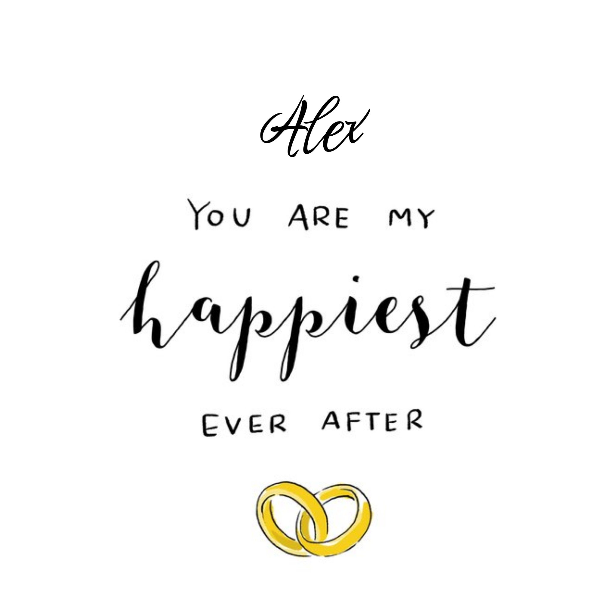 Moonpig Happiest Ever After Wedding Card