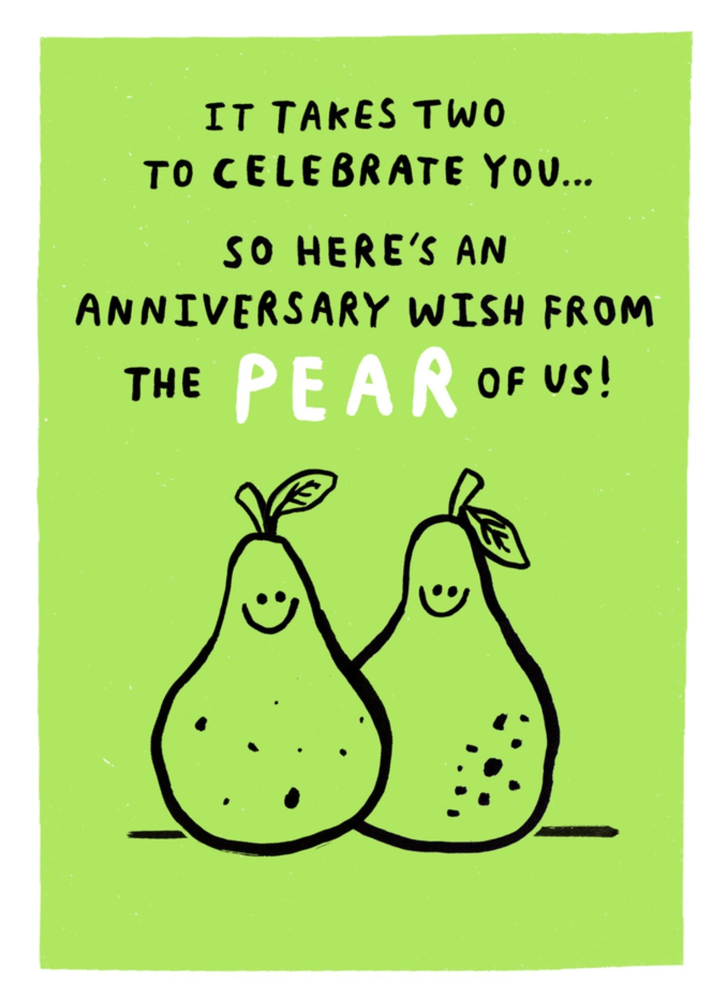 Moonpig From The Pear Of Us Illustrated Anniversary Card