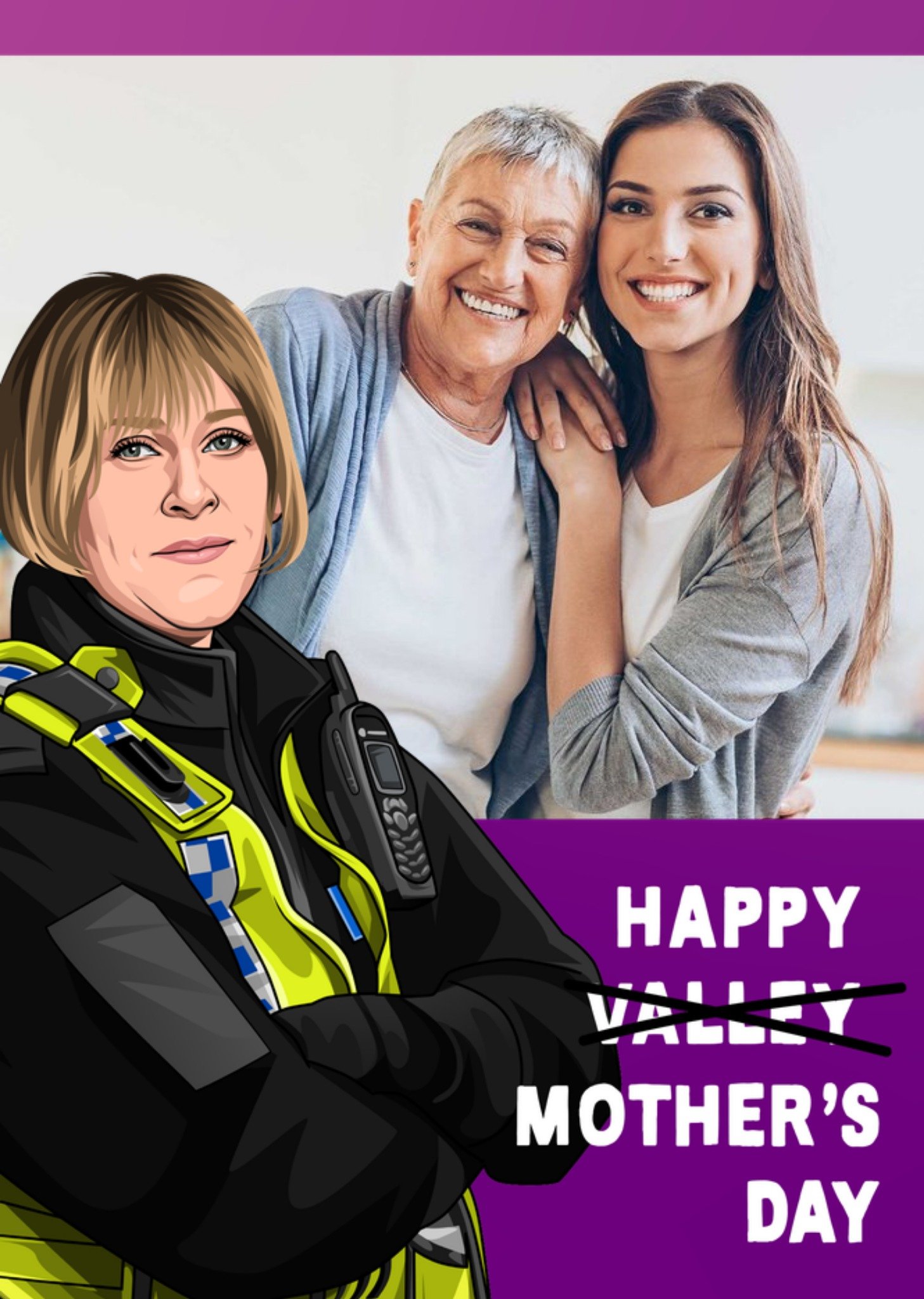 Moonpig Happy (Valley) Photo Upload Mother's Day Card
