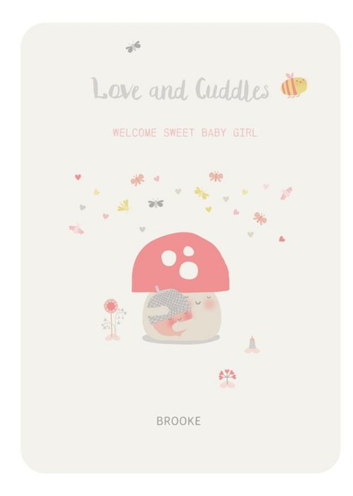 New baby girl card