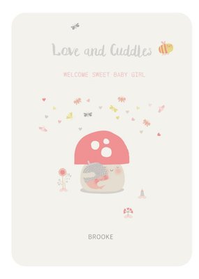 New baby girl card