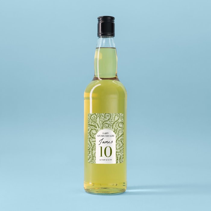 Personalised Happy Anniversary Whisky 70cl