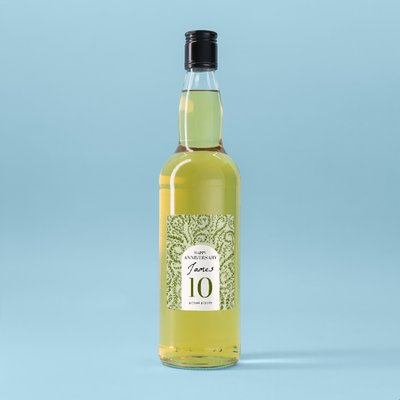 Personalised Happy Anniversary Whisky 70cl