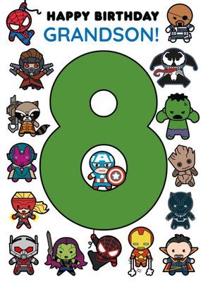 Marvel Comics Characters 8 Grandson Card