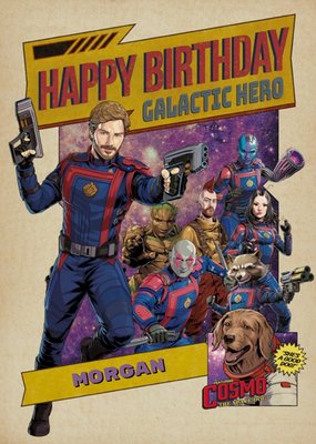 Guardians Of The Galaxy 3 Birthday Card