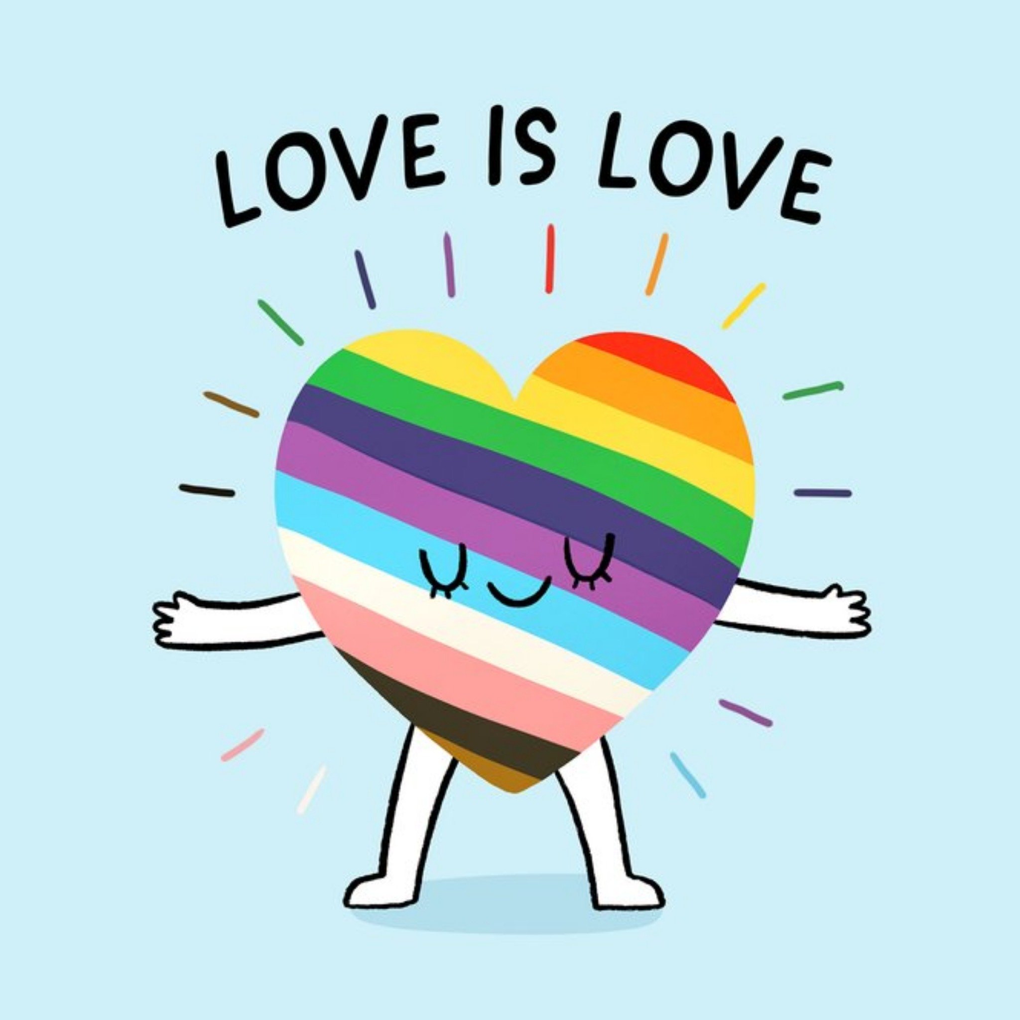 Moonpig Love Is Love Heart Card