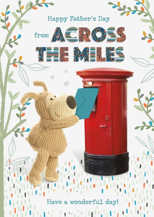 Boofle From Across The Miles Patterned Father’s Day Card