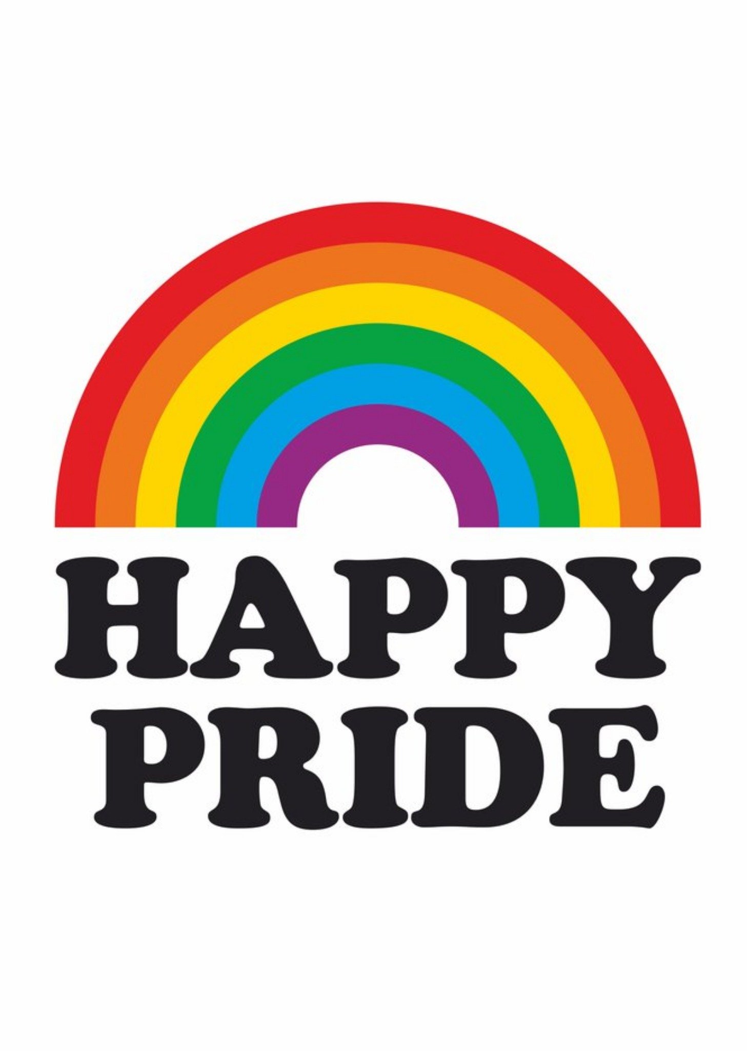 Moonpig Happy Pride Rainbow Card
