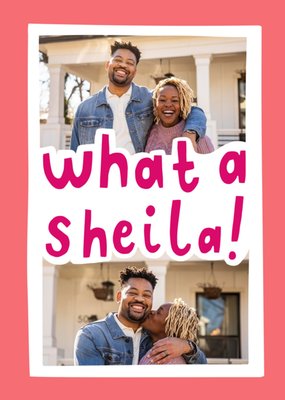 Hullabaloo Playful Handwritten What A Sheila Photo Upload Valentine's Day Card