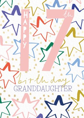 Ling Design Happy 17th Birthday Granddaughter Card