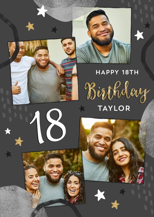 Happy 18th Photo Upload Birthday Card