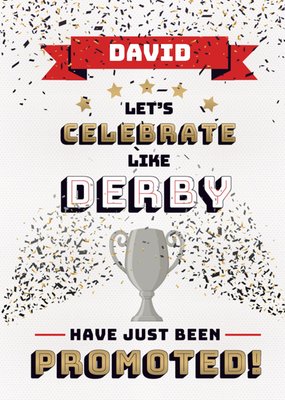 Football Legends Celebrate Like Derby Have Just Been Promoted Card