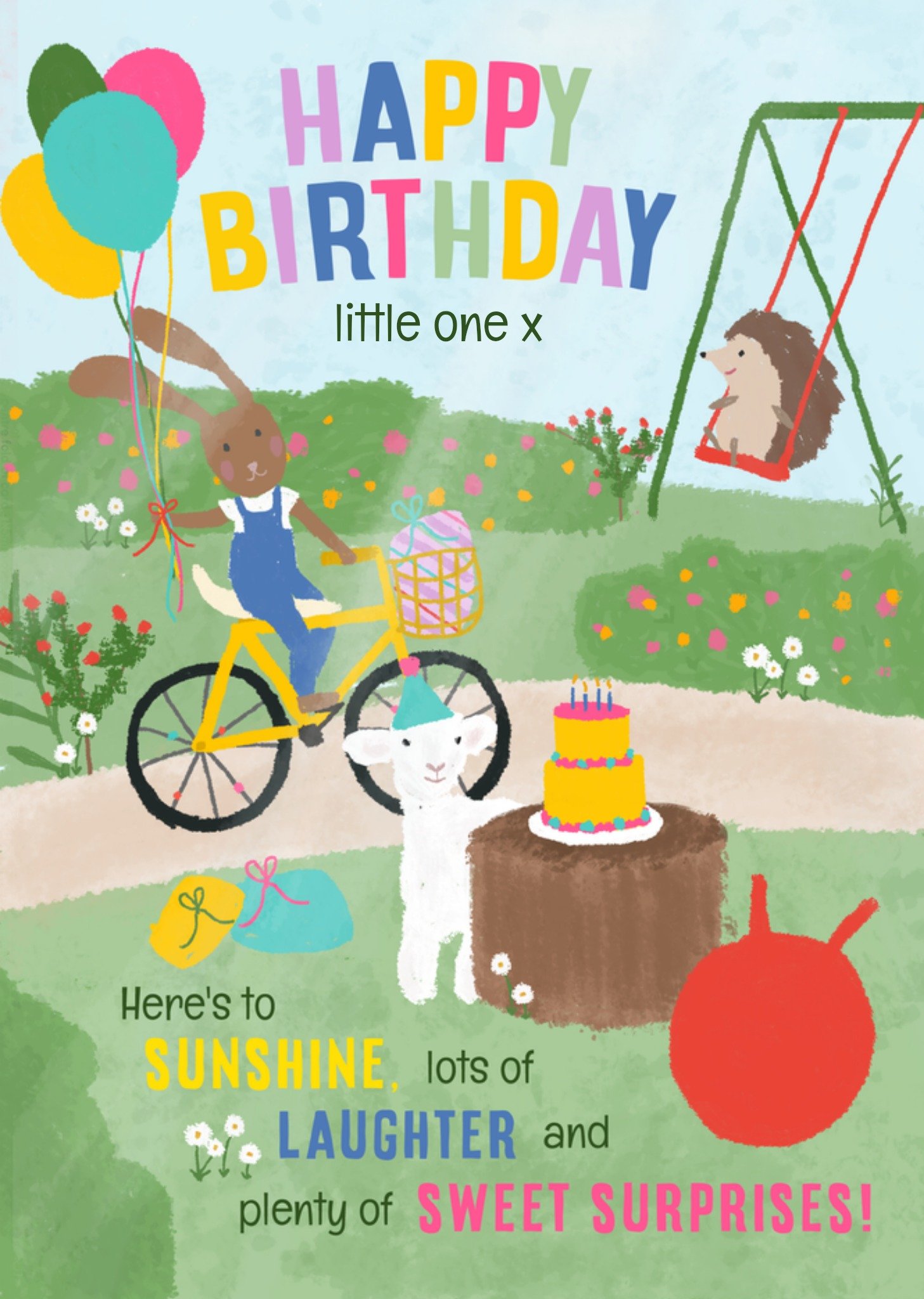 Moonpig Spring Birthday Card, Large