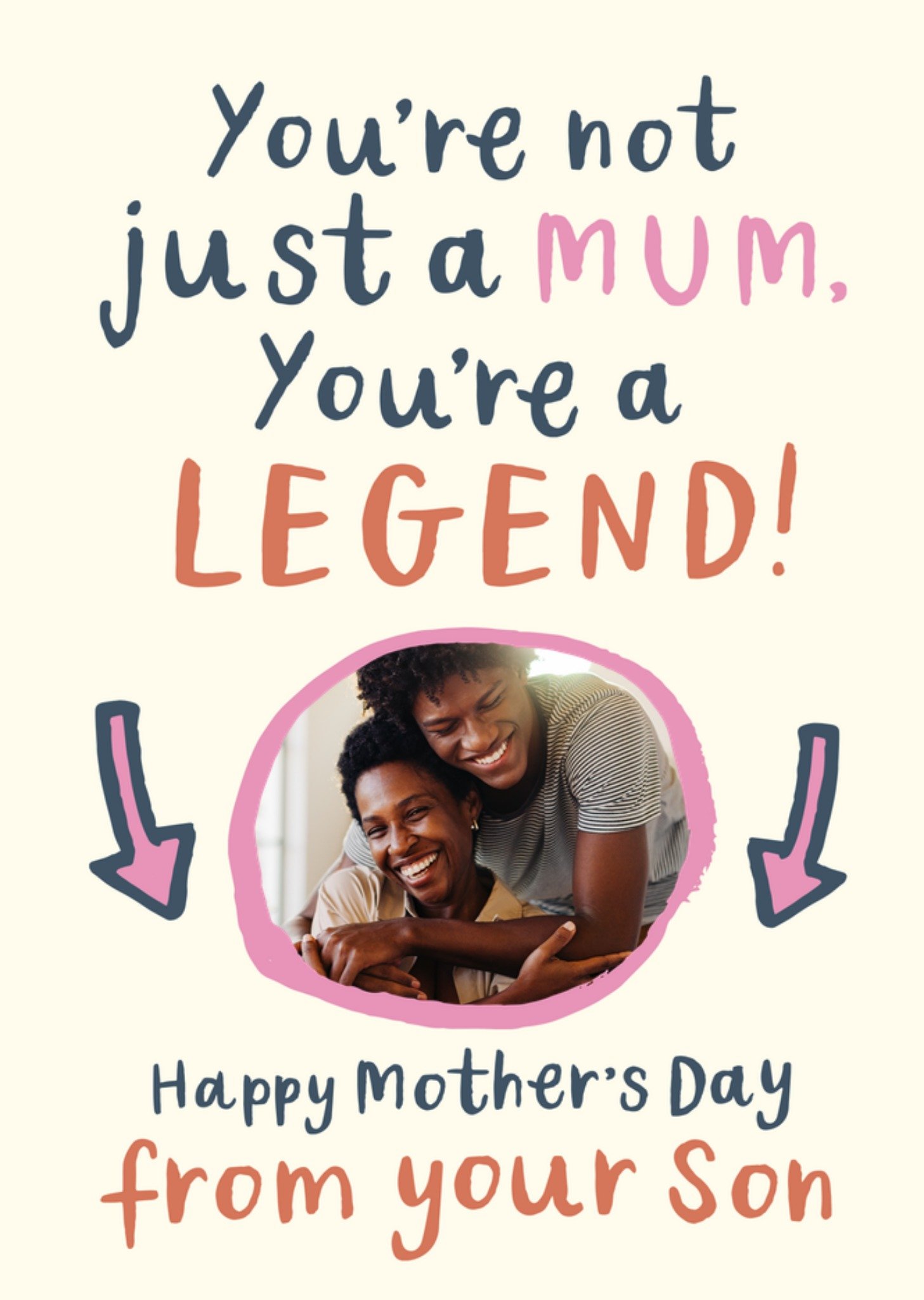 Moonpig You're Not Just A Mum You're A Legend Photo Upload Mother's Day Card