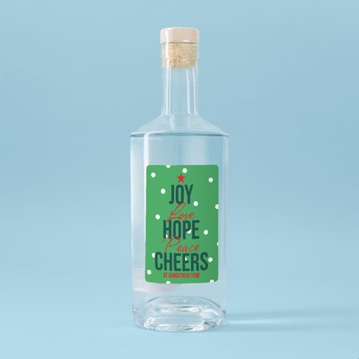 Personalised Christmas Cheers Gin 70cl