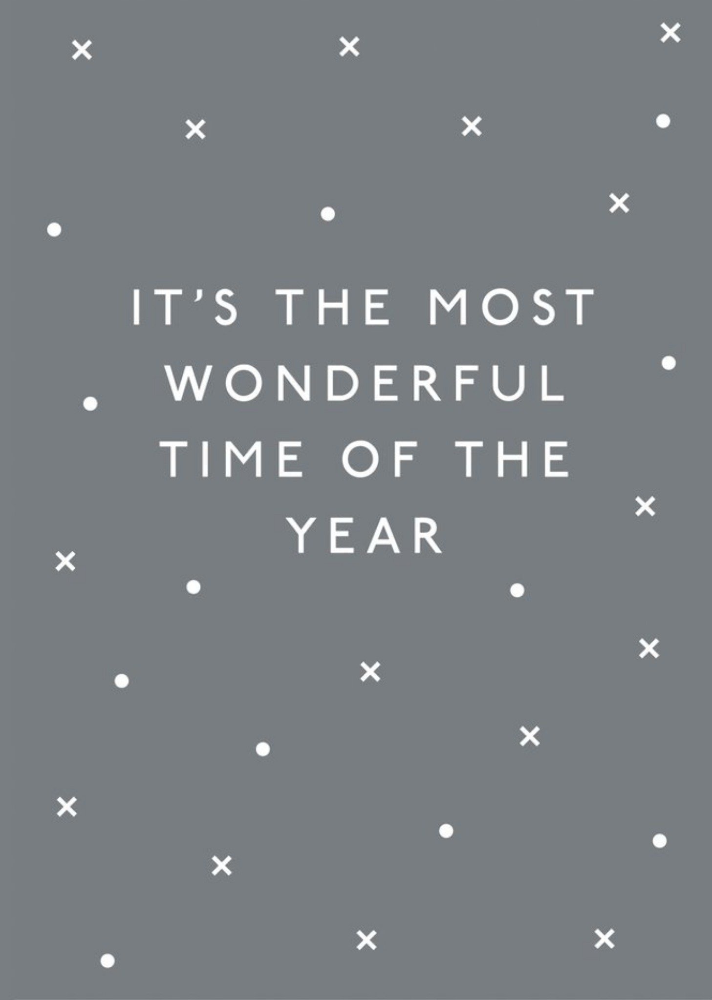 Sadler Jones It Is The Most Wonderful Time Of The Year Snowflakes Christmas Card