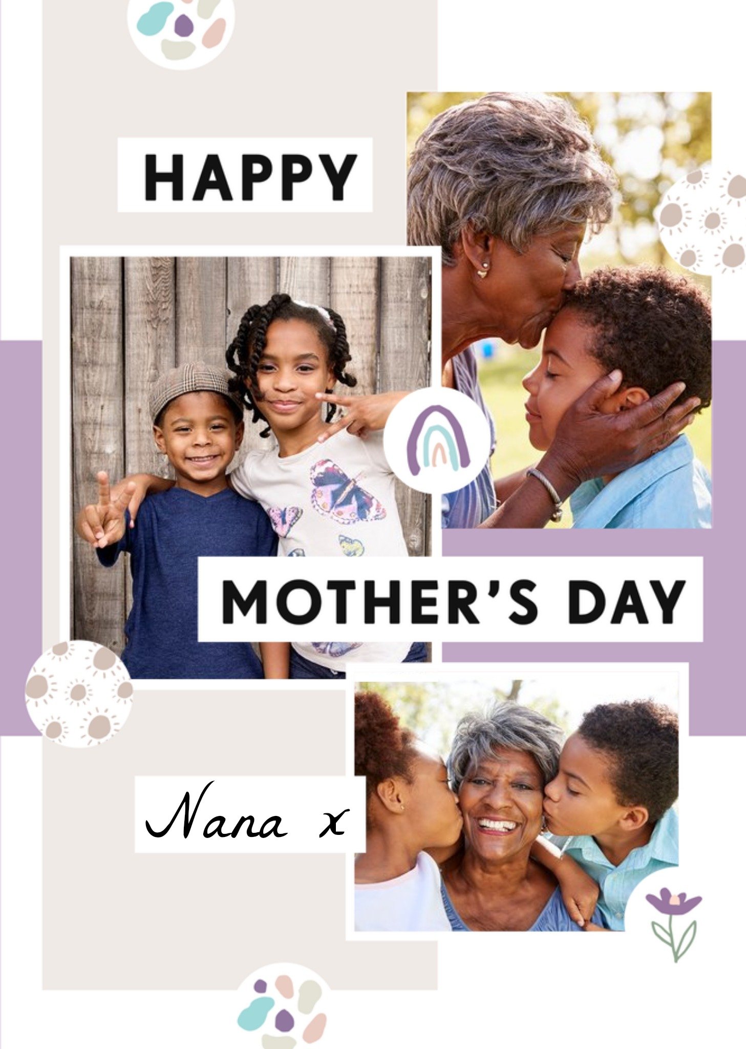 Moonpig Cute Photo Upload Mother's Day Card For Nana X