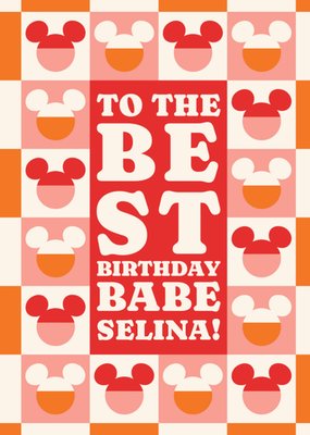 Disney Mickey And Friends To The Best Birthday Babe Card