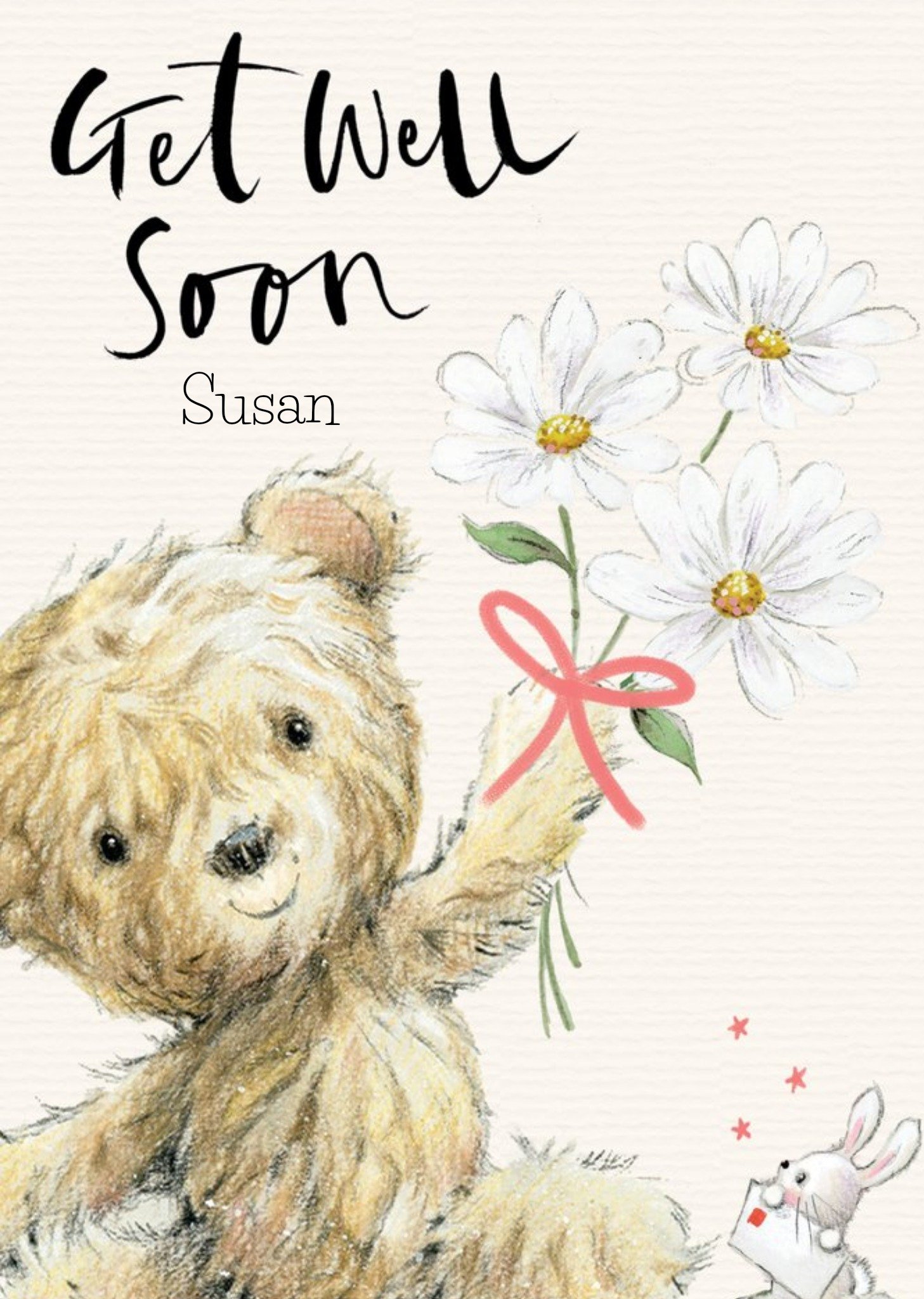 Moonpig Bumble Bear Get Well Soon Card