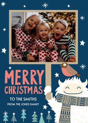 Christmas Card - Photo Upload - Illustration - From The Family