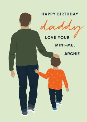 Just Peachy Illustration Dad Family Love Birthday Card