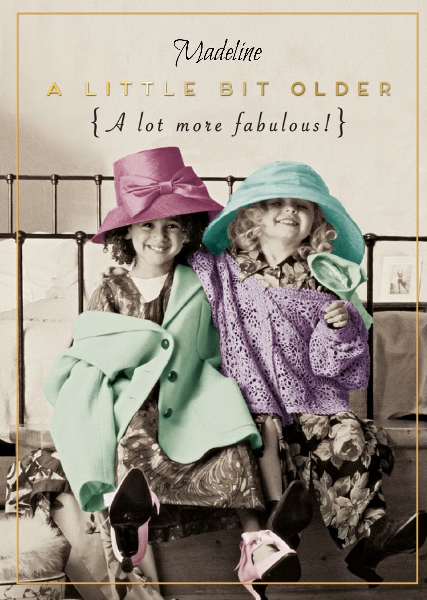 Moonpig Pigment A Little Older A Lot More Fabulous Birthday Card