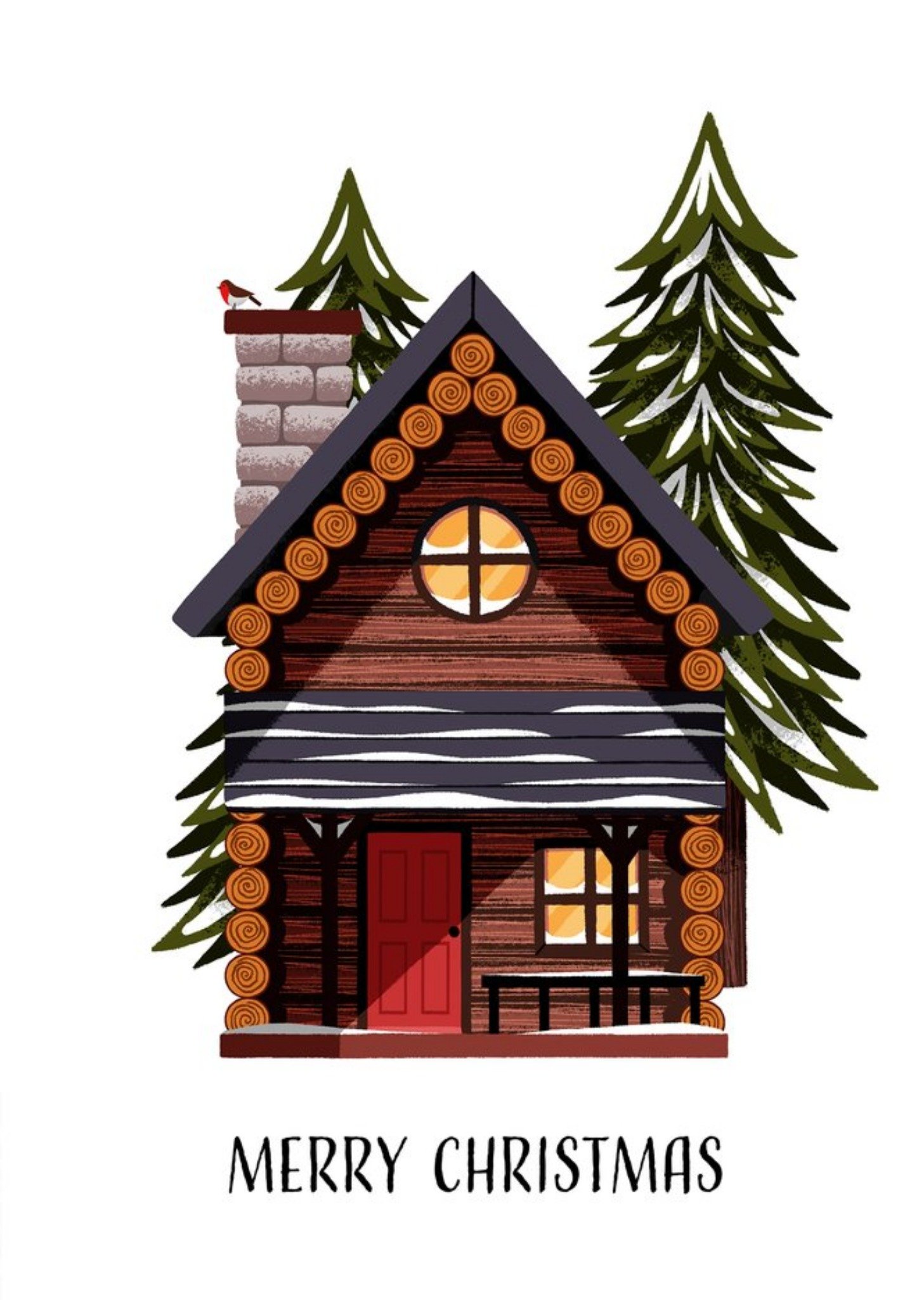 Moonpig Folio Merry Christmas House Card